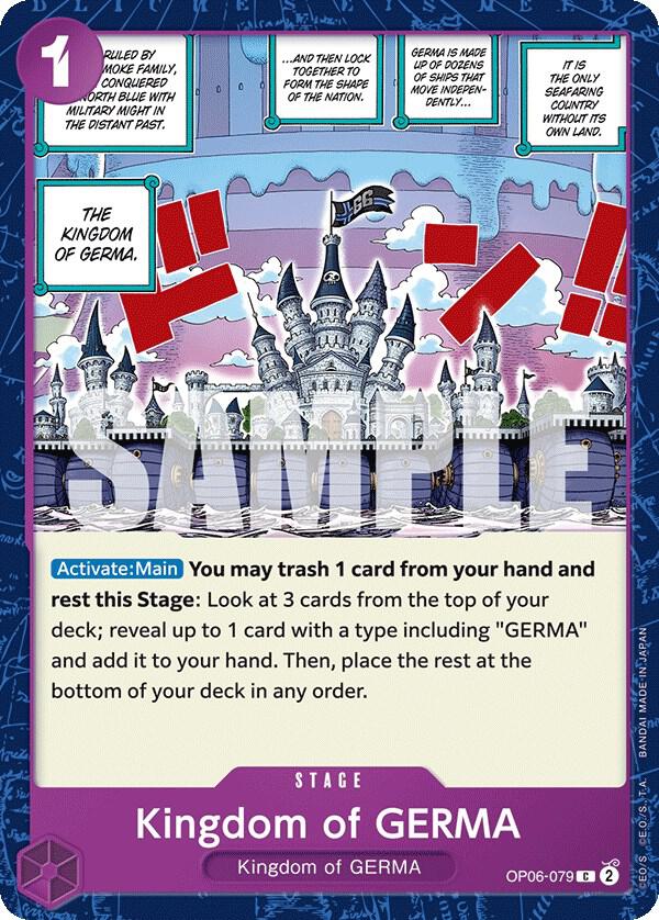 Kingdom of GERMA (OP06-079) - Wings of the Captain (Common) [OP06-079] — one-piece card