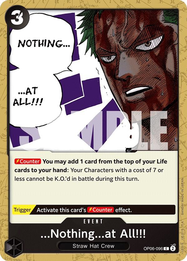 ...Nothing...at All!!! (OP06-096) - Wings of the Captain (Common) [OP06-096] — one-piece card