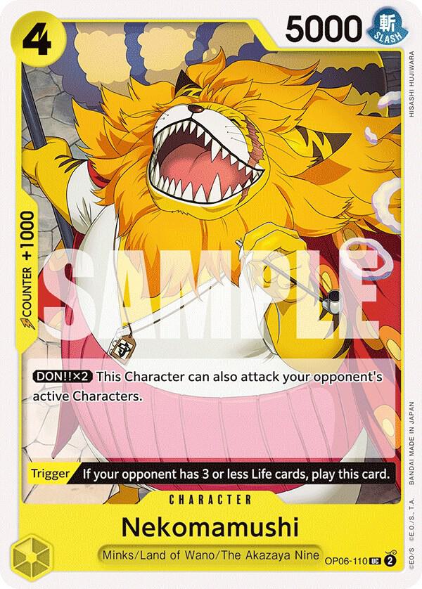 Nekomamushi (OP06-110) - Wings of the Captain (Uncommon) [OP06-110] — one-piece card