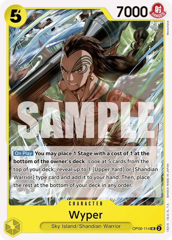Wyper (OP06-114) - Wings of the Captain (Uncommon) [OP06-114] — one-piece card