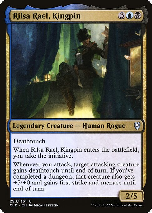 Rilsa Rael, Kingpin – Commander Legends: Battle for Baldur's Gate (CLB-293) Magic: The Gathering card