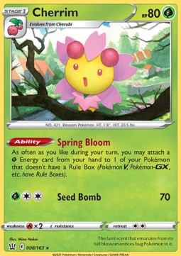 Cherrim - Battle Styles (Holo Rare) [BST-8] Imagen principal del producto