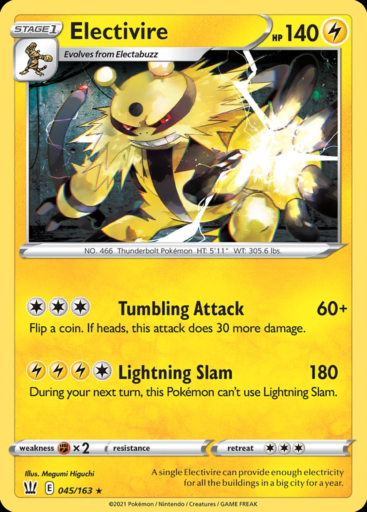 Electivire - Battle Styles (Rare) [BST-45] Image principale du produit