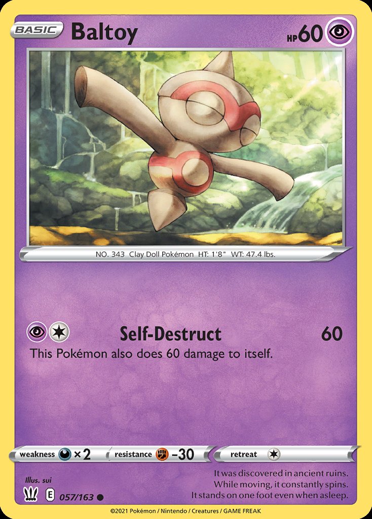Baltoy - Battle Styles (Common) [BST-57] Image principale du produit