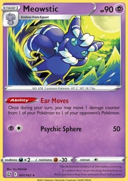 Meowstic - Battle Styles (Holo Rare) [BST-61] Imagen principal del producto