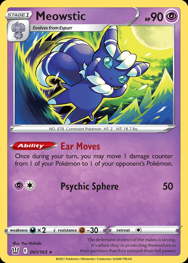 Meowstic - Battle Styles (Holo Rare) [BST-61] Hoofdafbeelding