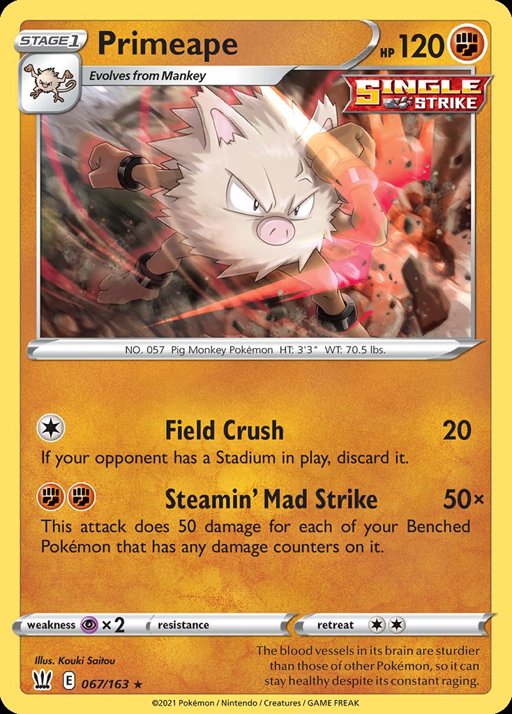 Primeape - Battle Styles (Rare) [BST-67] Hoofdafbeelding