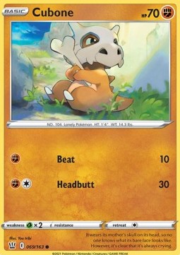 Cubone - Battle Styles (Common) [BST-69] Hauptbild