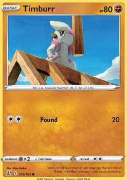 Timburr - Battle Styles (Common) [BST-73] Immagine principale del prodotto