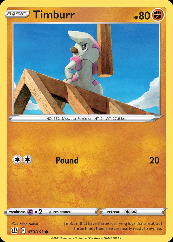 Timburr - Battle Styles (Common) [BST-73] Hoofdafbeelding