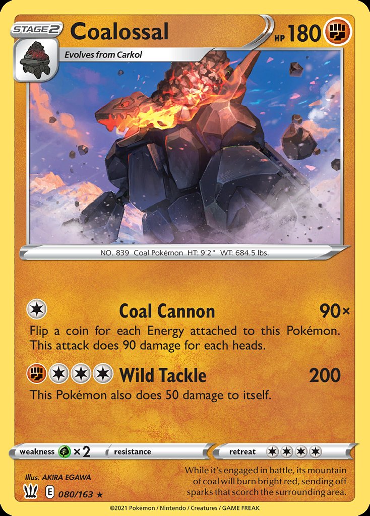 Coalossal - Battle Styles (Holo Rare) [BST-80] Immagine principale del prodotto