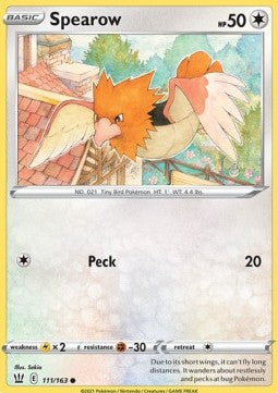 Spearow - Battle Styles (Common) [BST-111] Hover Image
