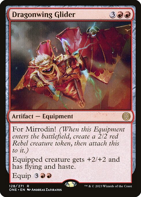 Dragonwing Glider – Phyrexia: All Will Be One (ONE-128) Magic: The Gathering card