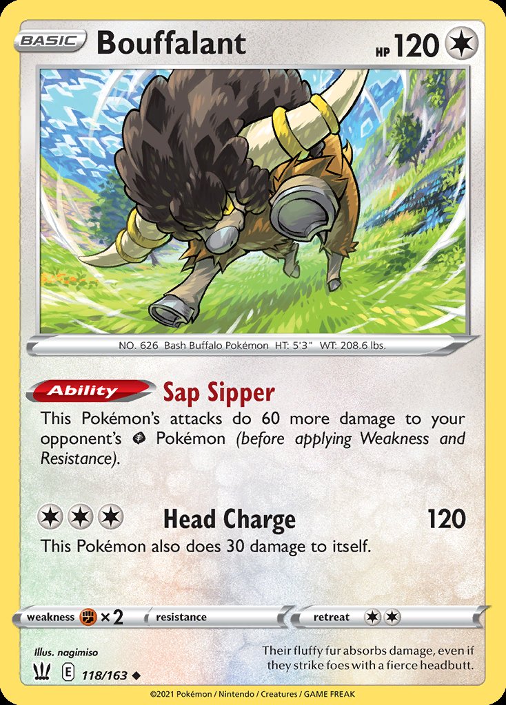 Bouffalant - Battle Styles (Uncommon) [BST-118] Immagine principale del prodotto