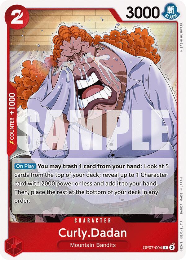 Curly.Dadan (OP07-004) - 500 Years into the Future (Rare) [OP07-004] — one-piece card