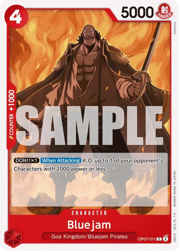 Bluejam (OP07-011) - 500 Years into the Future (Common) [OP07-011] — one-piece card