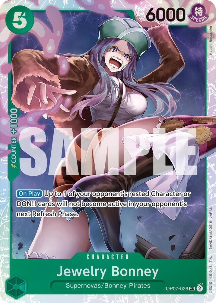 Jewelry Bonney (OP07-026) (V.1) - 500 Years into the Future (Super Rare) [OP07-026] — one-piece card