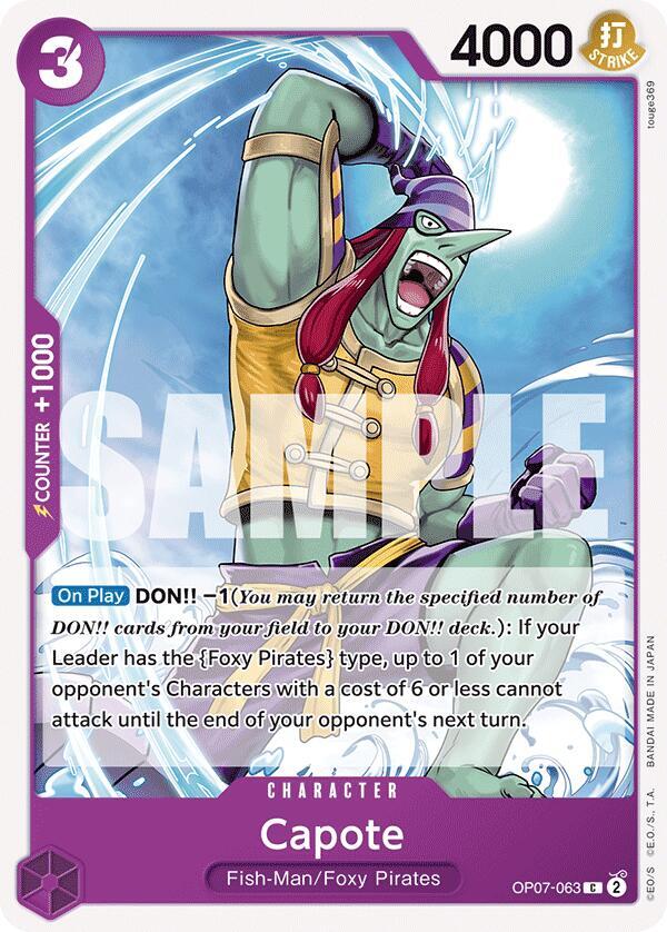 Capote (OP07-063) - 500 Years into the Future (Common) [OP07-063] — one-piece card