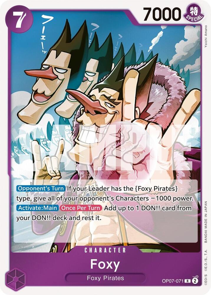 Foxy (OP07-071) (V.1) - 500 Years into the Future (Rare) [OP07-071] — one-piece card