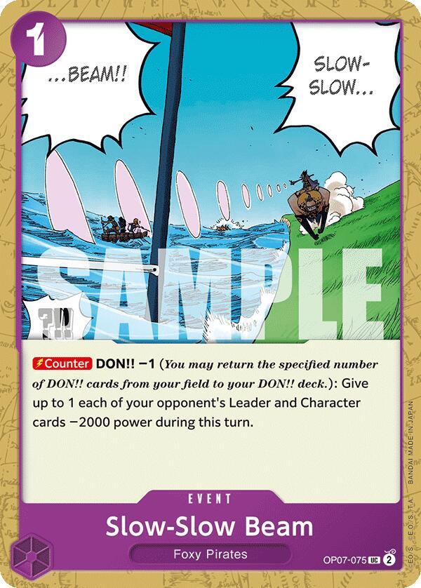 Slow-Slow Beam (OP07-075) - 500 Years into the Future (Uncommon) [OP07-075] — one-piece card