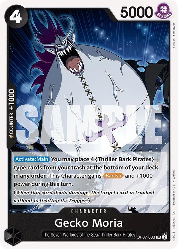 Gecko Moria (OP07-083) - 500 Years into the Future (Uncommon) [OP07-083] — one-piece card