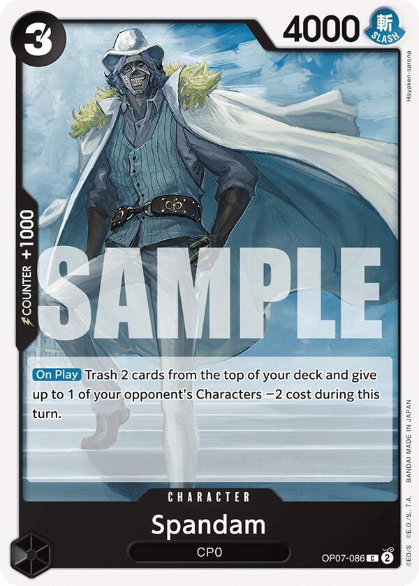 Spandam (OP07-086) - 500 Years into the Future (Common) [OP07-086] — one-piece card Main image