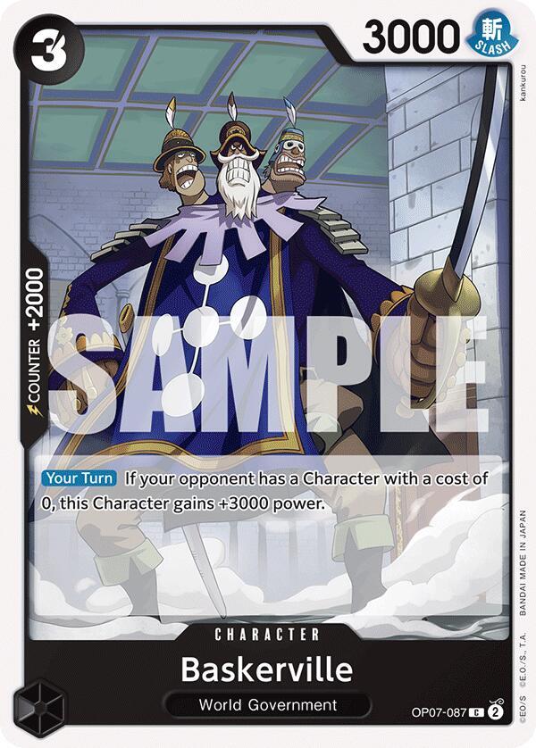 Baskerville (OP07-087) - 500 Years into the Future (Common) [OP07-087] — one-piece card