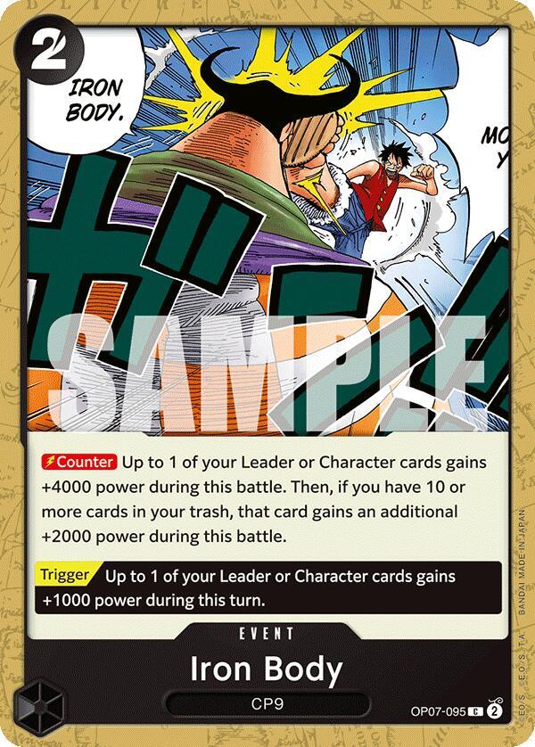 Iron Body (OP07-095) - 500 Years into the Future (Common) [OP07-095] — one-piece card