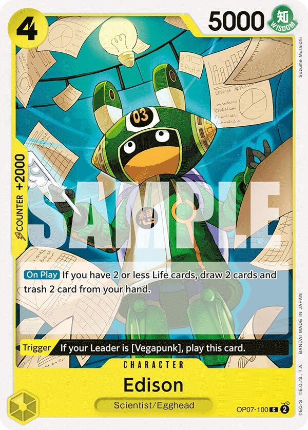 Edison (OP07-100) - 500 Years into the Future (Common) [OP07-100] — one-piece card