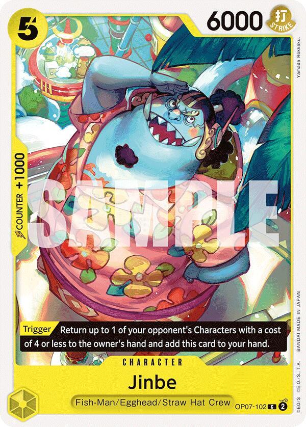 Jinbe (OP07-102) - 500 Years into the Future (Common) [OP07-102] — one-piece card
