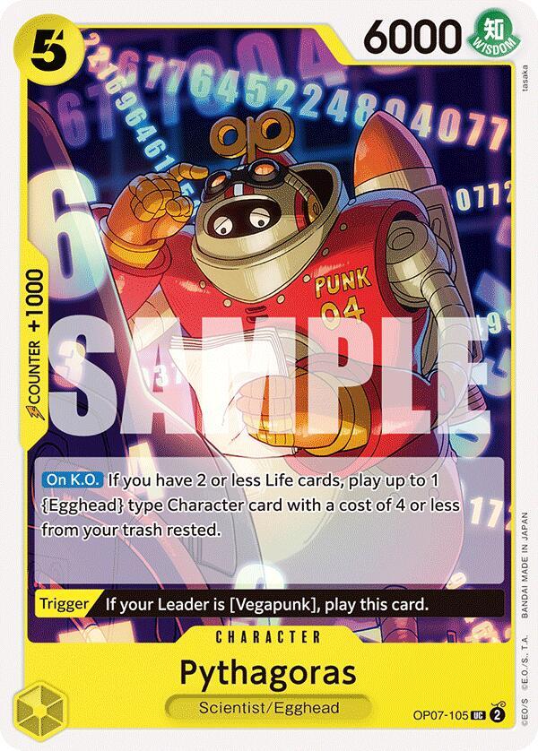 Pythagoras (OP07-105) - 500 Years into the Future (Uncommon) [OP07-105] — one-piece card
