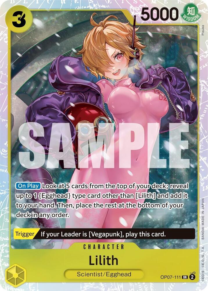 Lilith (OP07-111) (V.1) - 500 Years into the Future (Super Rare) [OP07-111] — one-piece card Hauptbild