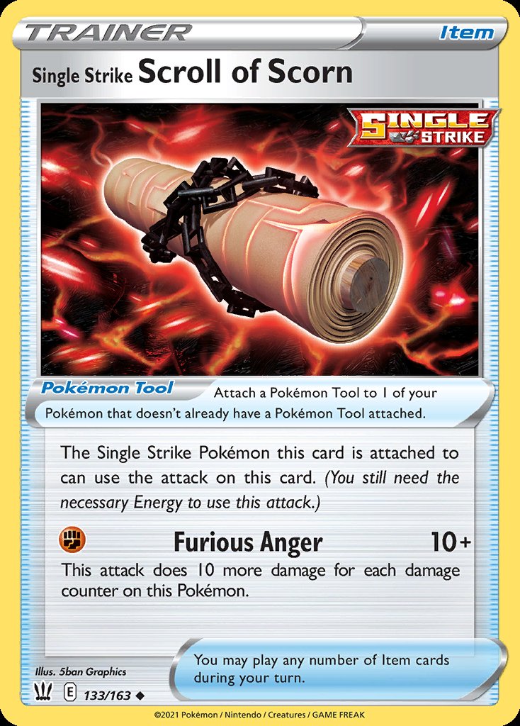 Single Strike Scroll of Scorn - Battle Styles (Uncommon) [BST-133] Image principale du produit