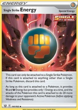 Single Strike Energy - Battle Styles (Uncommon) [BST-141] Imagen principal del producto