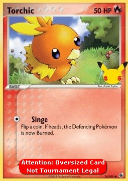 Torchic - EX Ruby & Sapphire (Oversized) [RS-74] Image principale du produit