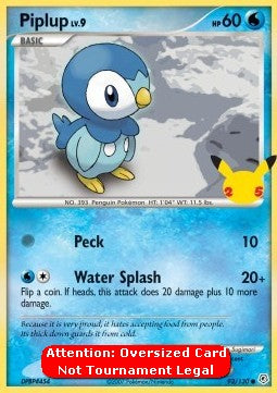 Piplup Lv.9 - Diamond & Pearl (Oversized) [DP-93] Hover Image