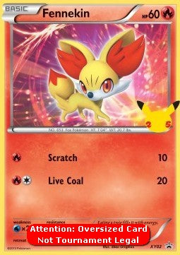 Fennekin - XY Black Star Promos (Oversized) [XYPR-02] Imagen principal del producto
