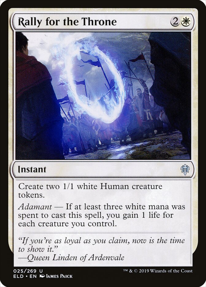 Rally for the Throne - Throne of Eldraine (Uncommon) [ELD-25] Imagen principal del producto