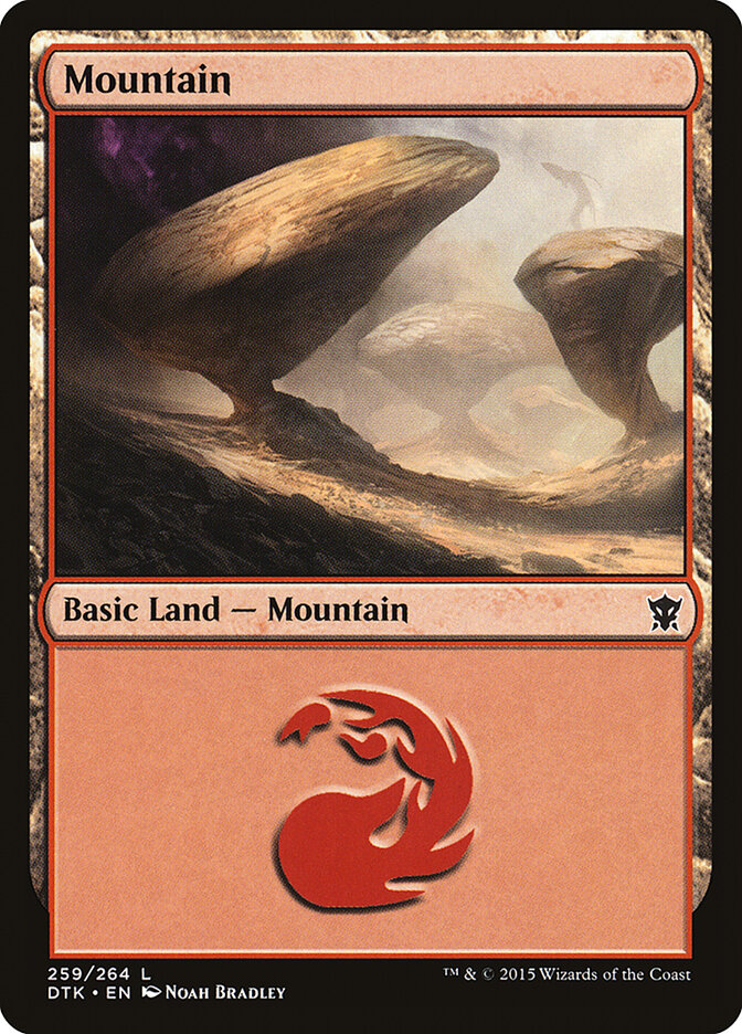 Mountain (V.1) - Dragons of Tarkir (Land) [DTK-259]