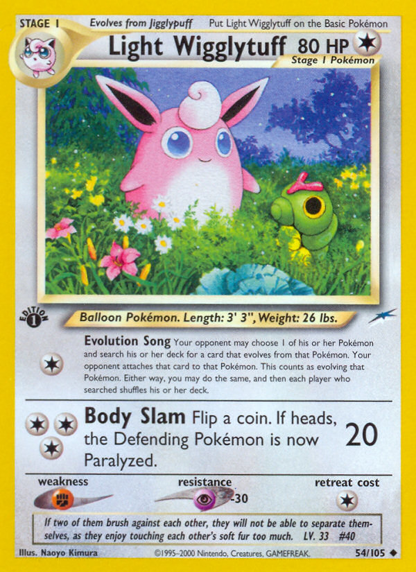 Light Wigglytuff – Neo Destiny 54 – Pokémon TCG single card Image principale du produit