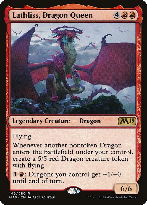 Lathliss, Dragon Queen – Core 2019 (M19-149) Magic: The Gathering card