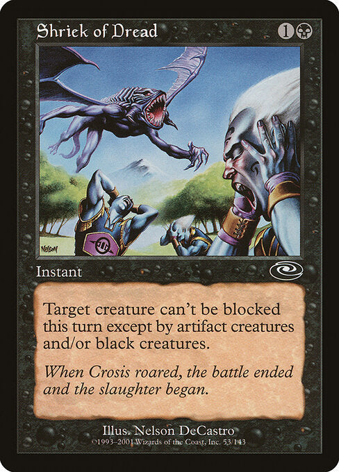 Shriek of Dread – Planeshift (PLS-53) Magic: The Gathering card