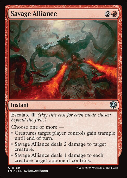 Savage Alliance – Innistrad Remastered (INR-169) Magic: The Gathering card