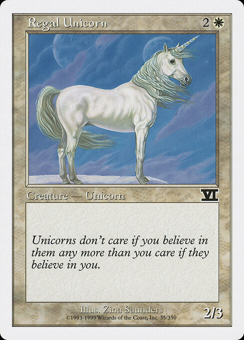 Regal Unicorn – Sixth Edition (6ED-35) Magic: The Gathering card