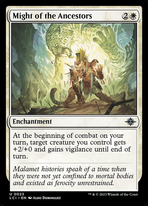 Might of the Ancestors – The Lost Caverns of Ixalan (LCI-23) Magic: The Gathering card