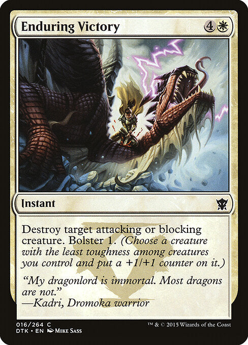 Enduring Victory – Dragons of Tarkir (DTK-16) Magic: The Gathering card