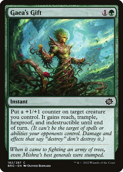 Gaea's Gift – The Brothers' War (BRO-182) Magic: The Gathering card