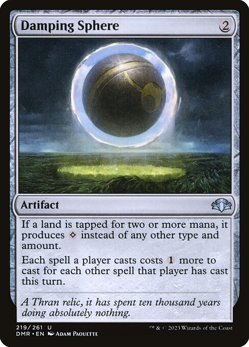 Damping Sphere – Dominaria Remastered (DMR-219) Magic: The Gathering card
