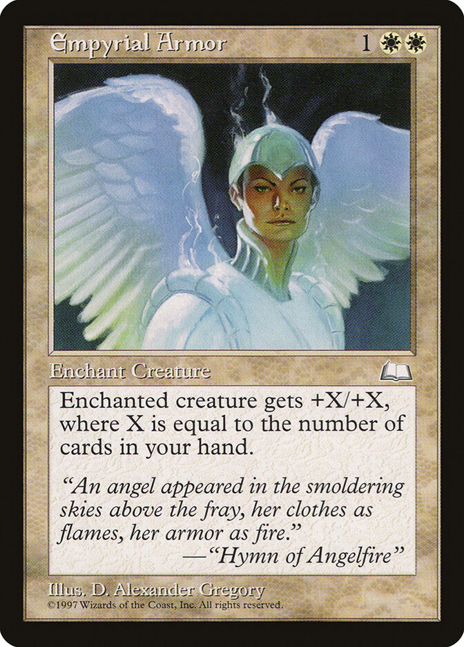 Magic-kaart Empyrial Armor WTH-13 uit Weatherlight (Common) Hoofdafbeelding