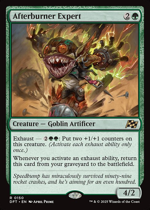 Afterburner Expert – Aetherdrift (DFT-150) Magic: The Gathering card Imagen principal del producto